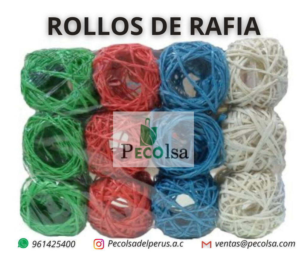 ROLLOS DE RAFIA